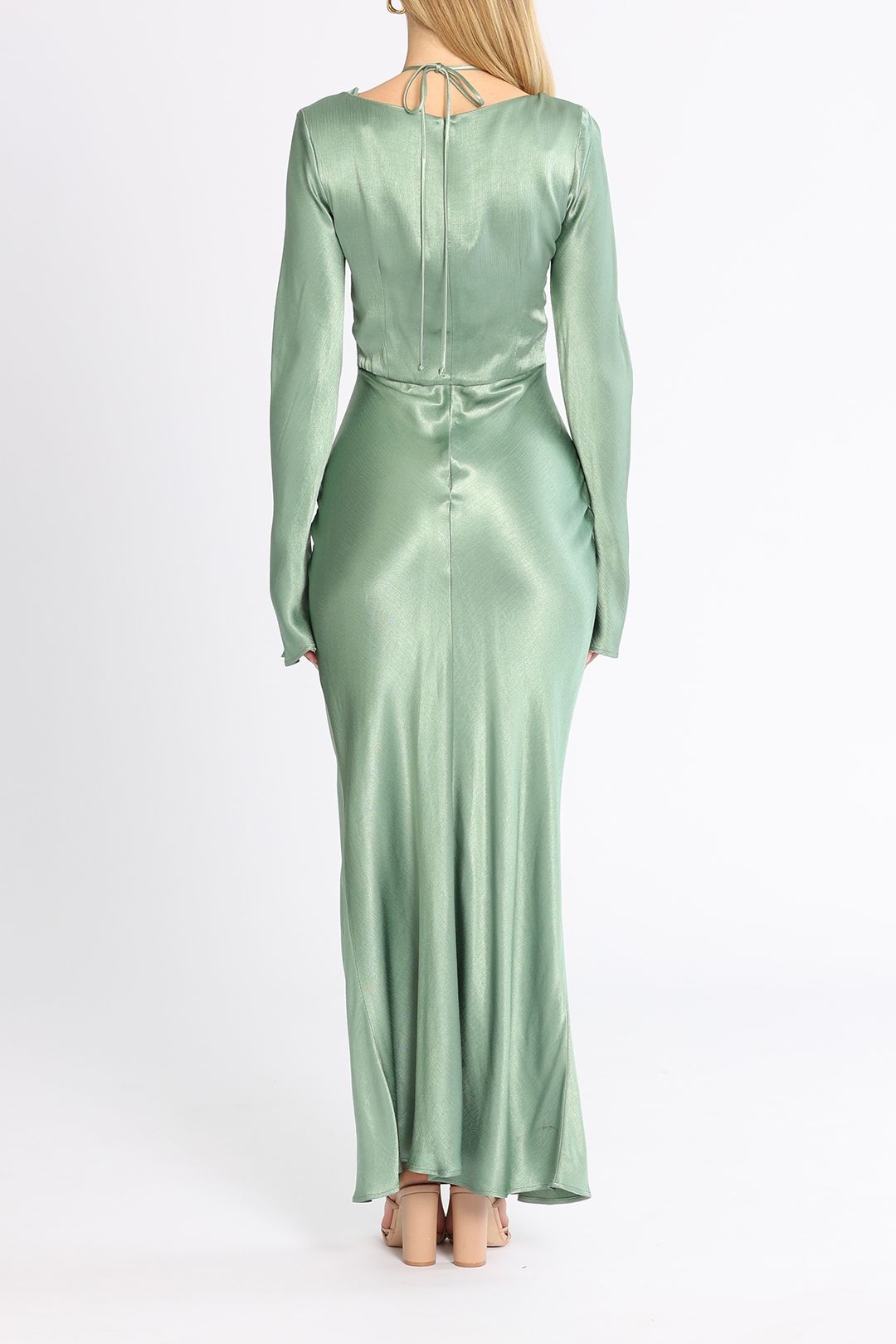 bec and bridge green maxi dress Moon Dance V Maxi Dress in Sage