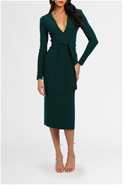 Bec and Bridge Margaux Plunge Dress Forest green