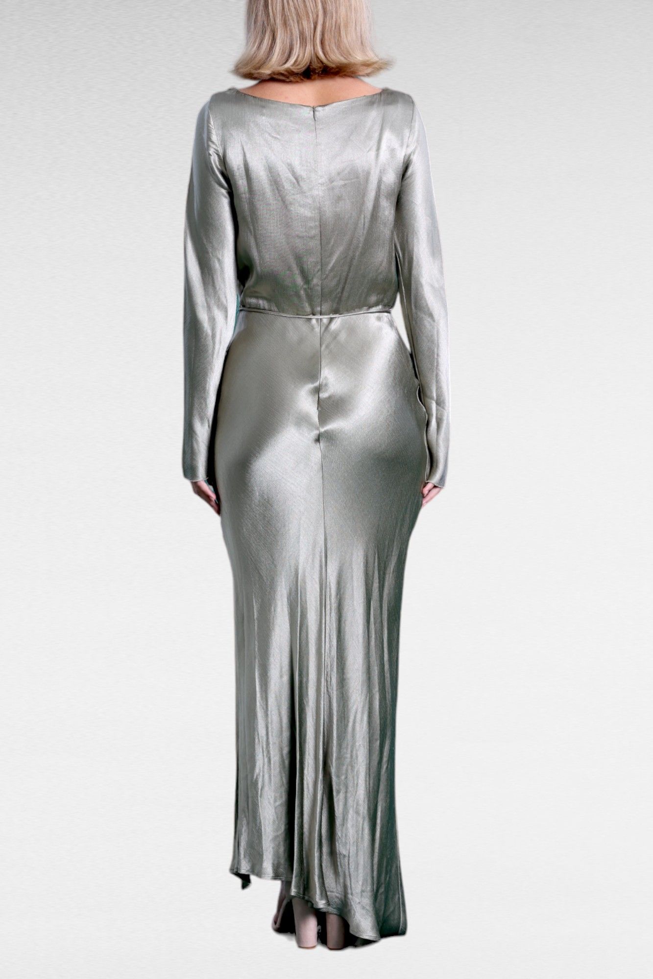 Hire Moon Dance Long Sleeve Maxi Dress in Sage Bec and Bridge