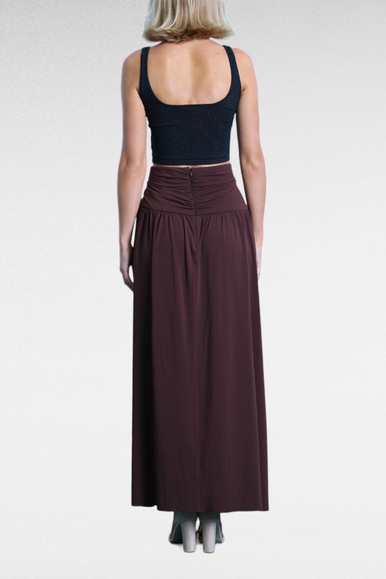 Hire Myla Maxi Skirt in Brown Bec and Bridge GlamCorner