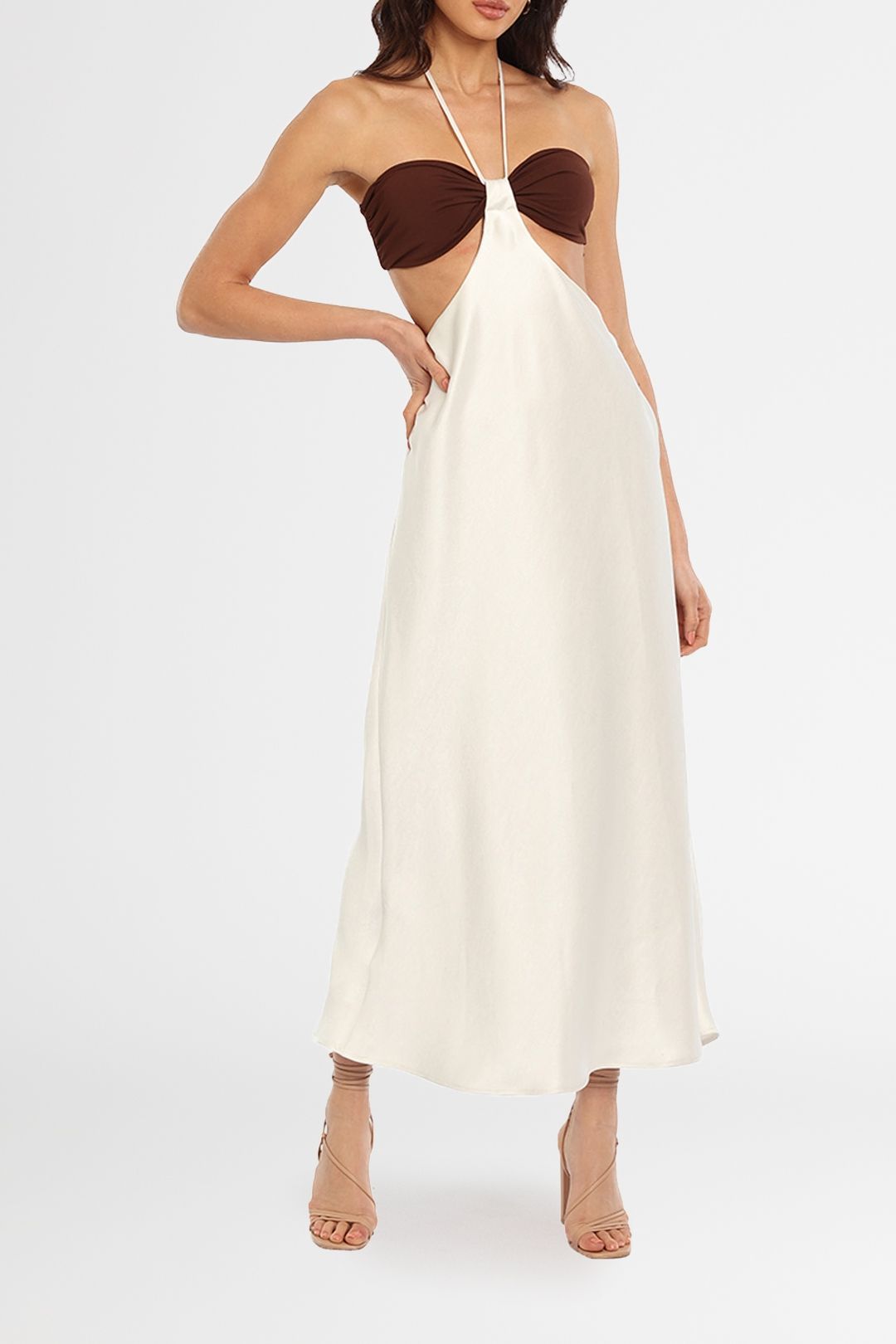 Bec and Bridge Nadia Cut Out Dress White