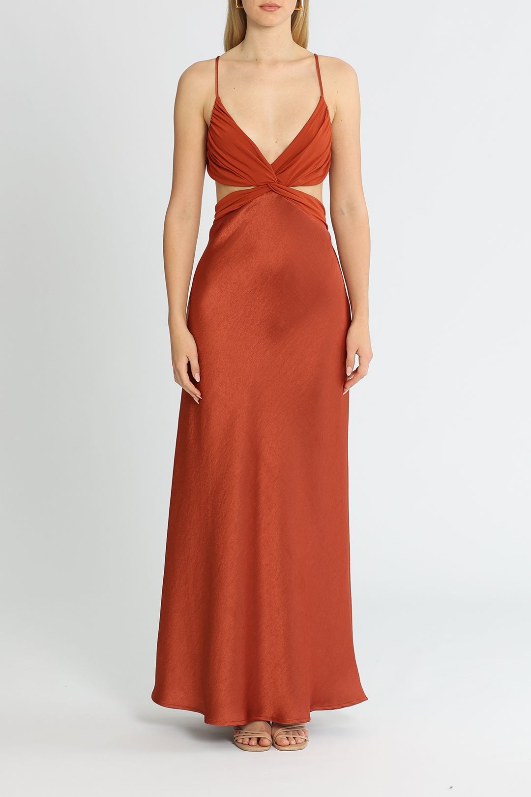 Hire Nadia Twist Maxi Dress Bec and Bridge GlamCorner