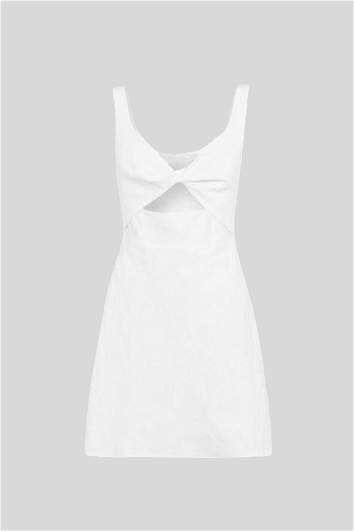 knee length dresses for ladies Amelita Suiting Halter Mini Dress - Black