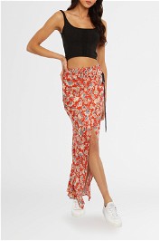 Bec and Bridge Ruby Maxi Skirt red