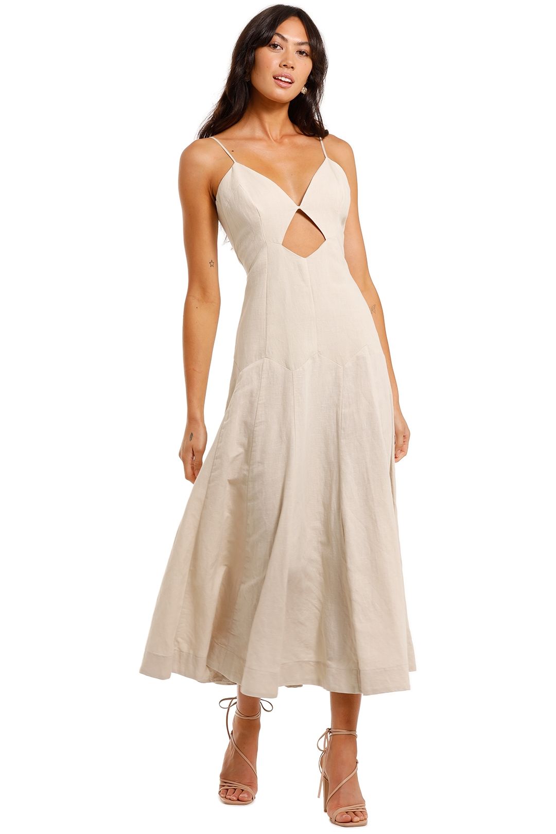 Hire Sahara Linen Midi Dress Bec and Bridge GlamCorner