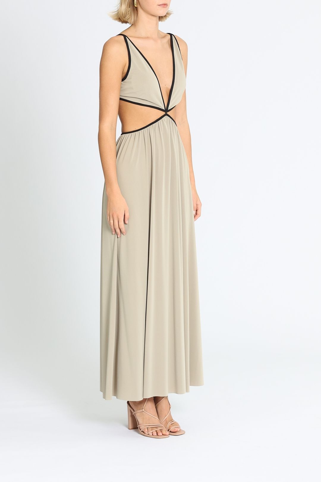 Bec and Bridge Sesame Maxi Dress Sesame Cutout