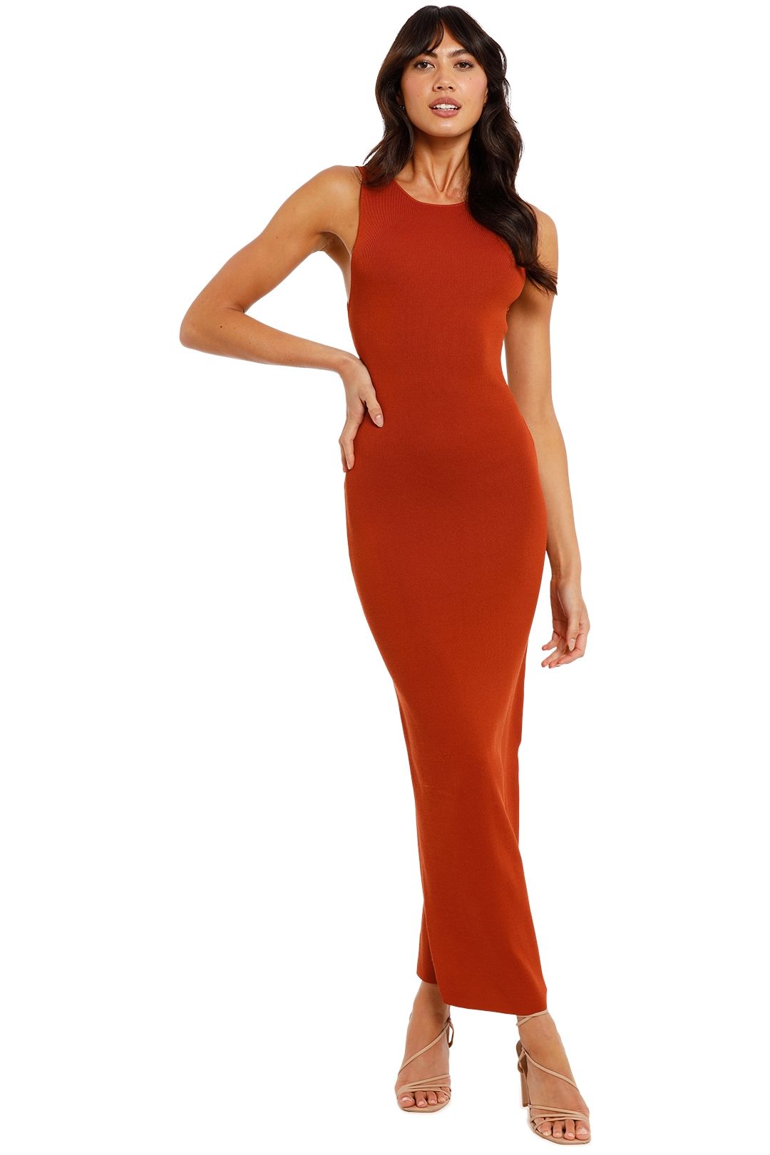 Hire Sorbet Summer Reversible Midi in Brick Bec and Bridge GlamCorner