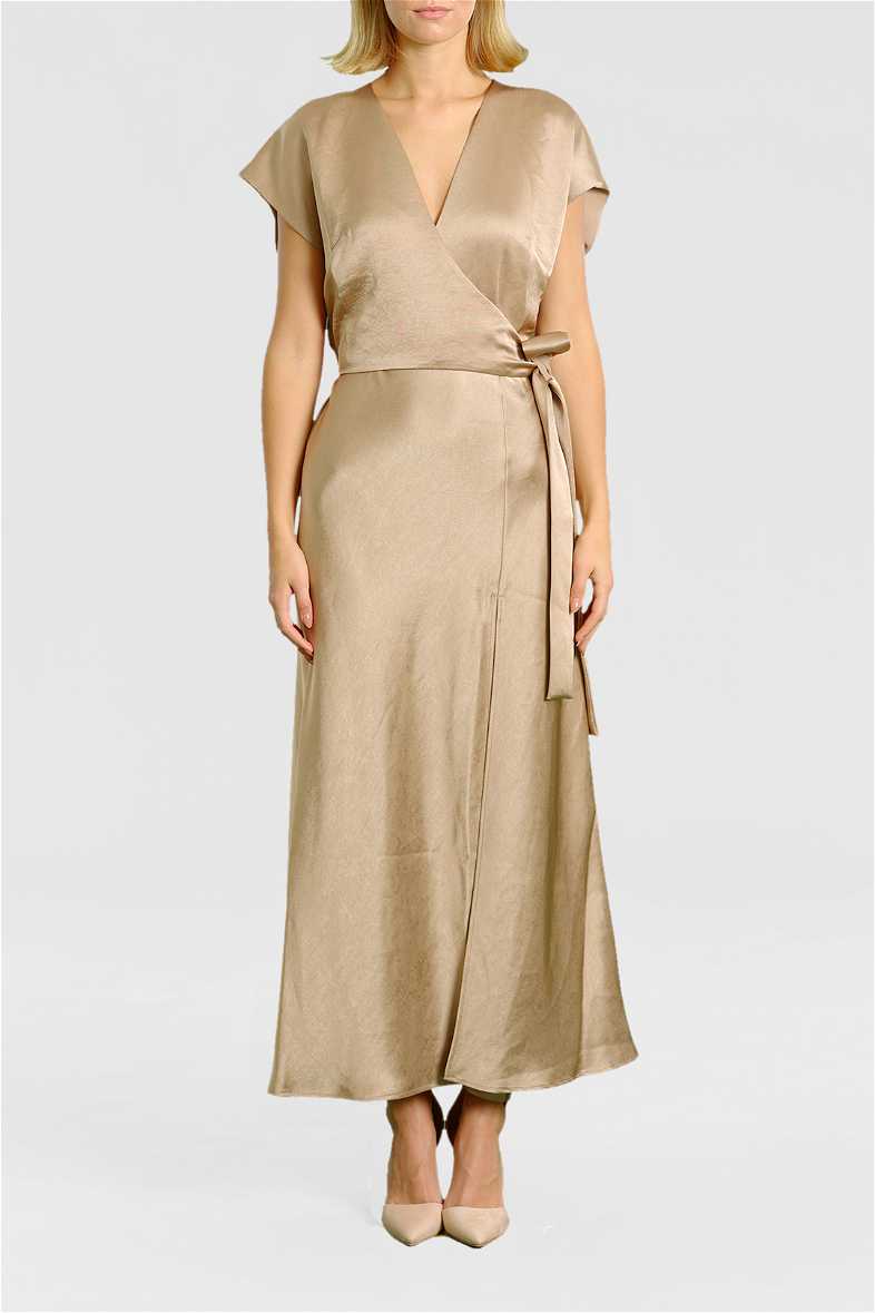 slim fit dress slacks Dreamer Square Neck Dress in Golden
