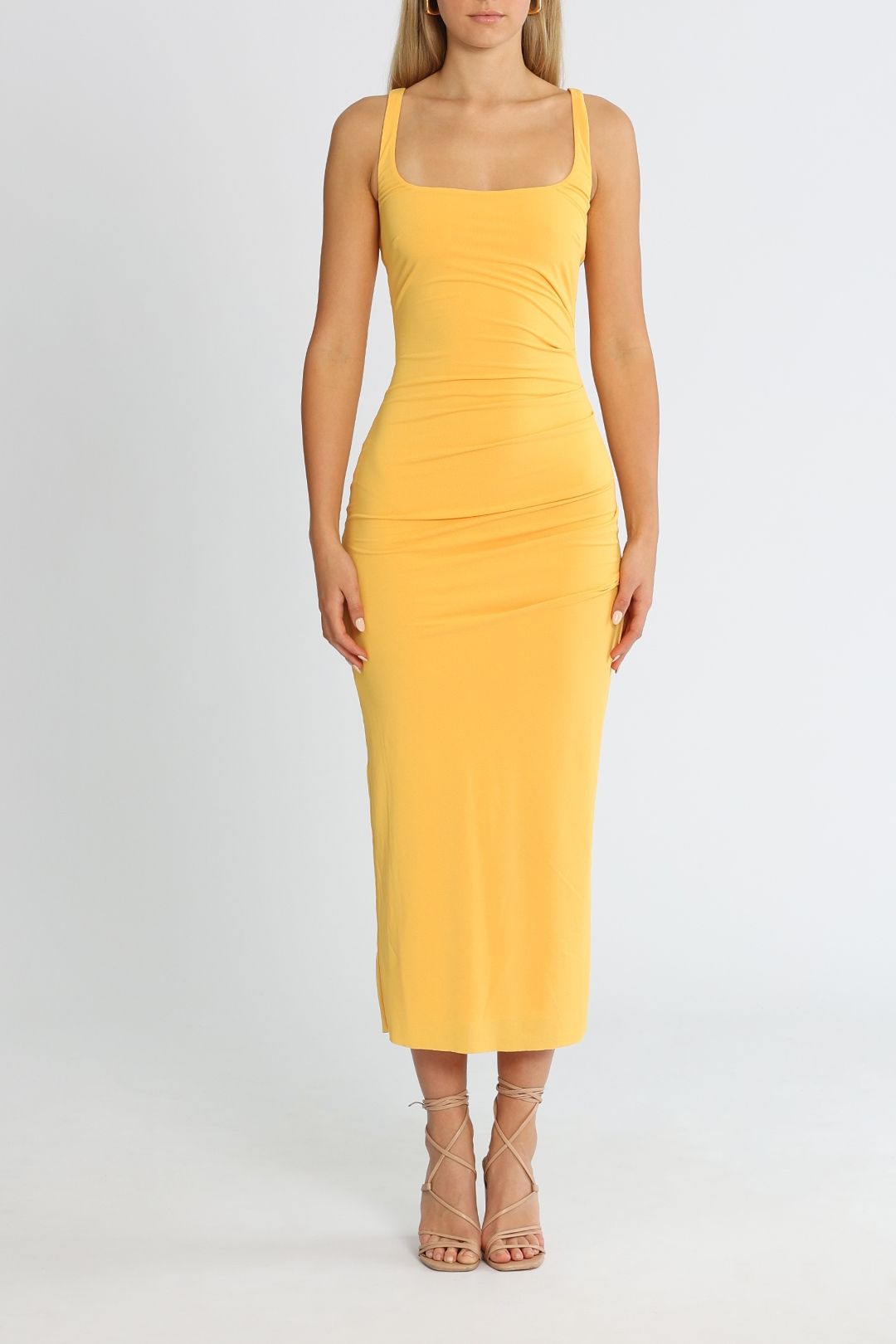 Bec and Bridge Yasmin Midi Dress Papaya