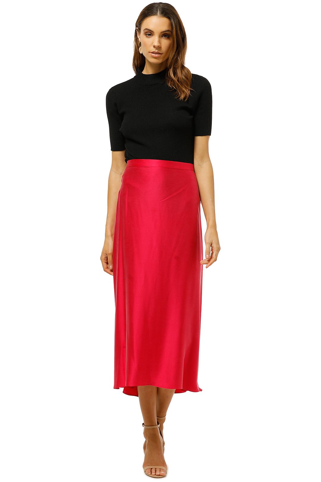 Bec+Bridge-Classic-Full-Circle-Skirt-Hot-Pink-Front