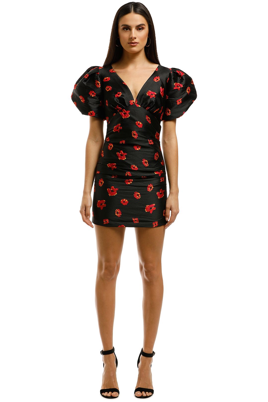 Bec+Bridge-Coco-Cabana-Bubble-Dress-Floral-Jacquard-Front