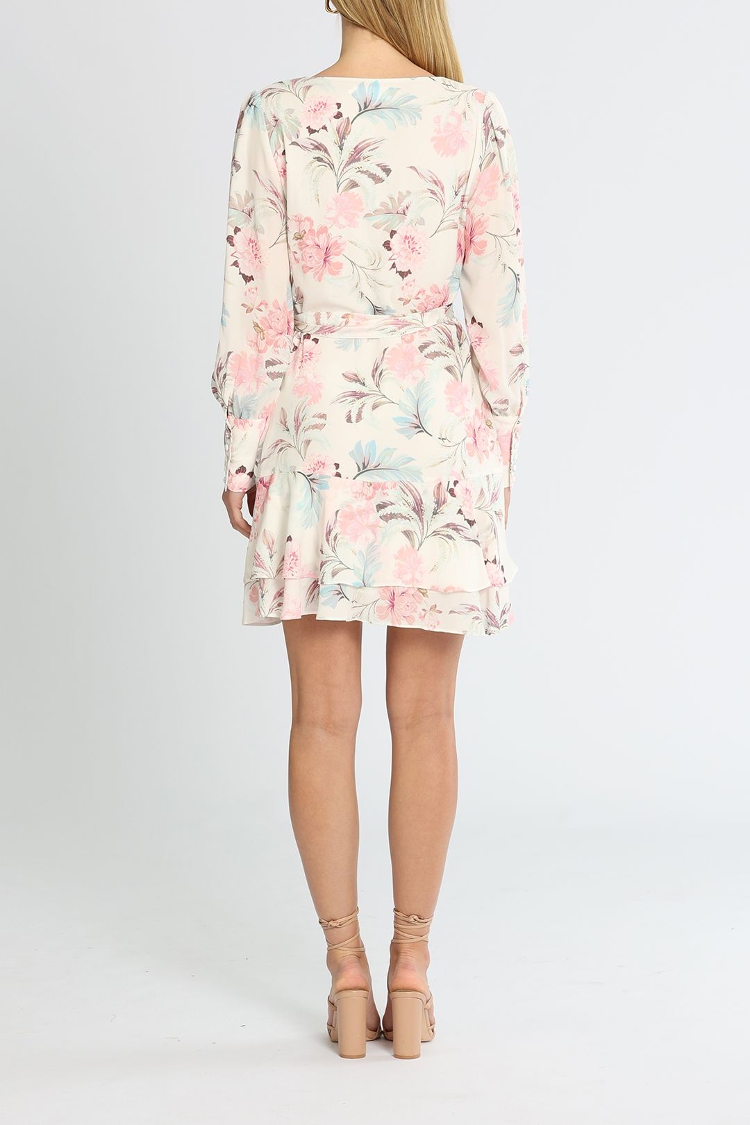 Belle and Bloom A Night With You Mini Dress Cream Floral