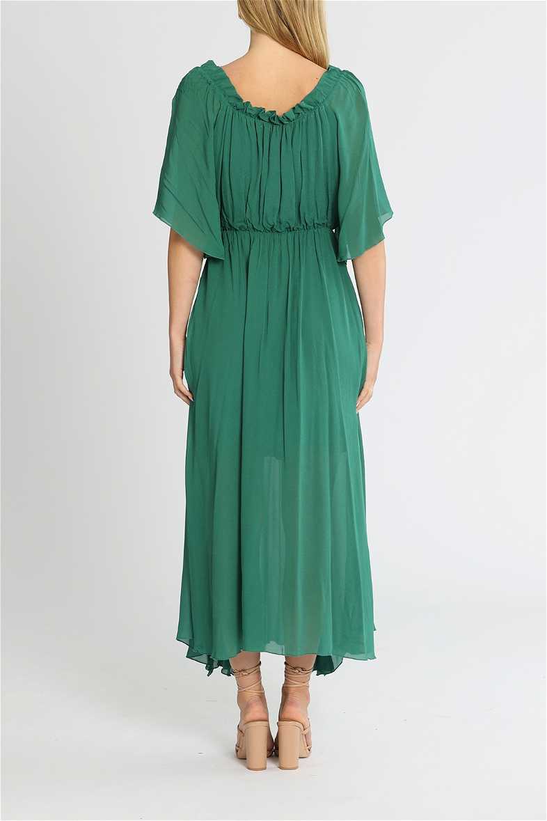 amour amour ruffled midi dress Amour Amour Ruffled Midi Dress