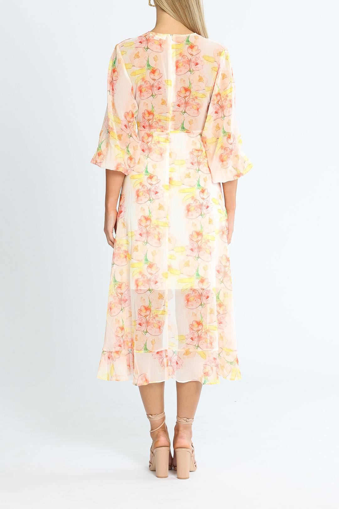 Belle and Bloom Beautiful Escape Dress Floral Midi