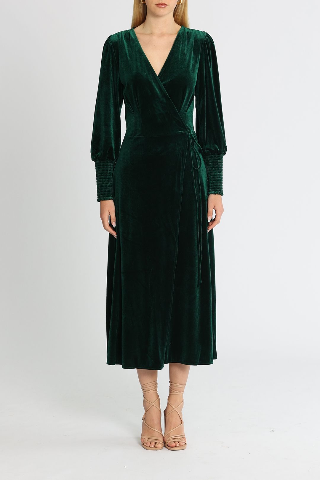 current mood green dress Hire Wrap | Belle and Bloom Keep shining mini dress