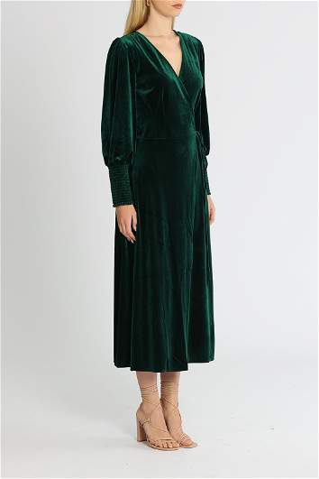 slim fit dress slacks Current Mood Velour Embroidered Trim Mini Dress main image 1