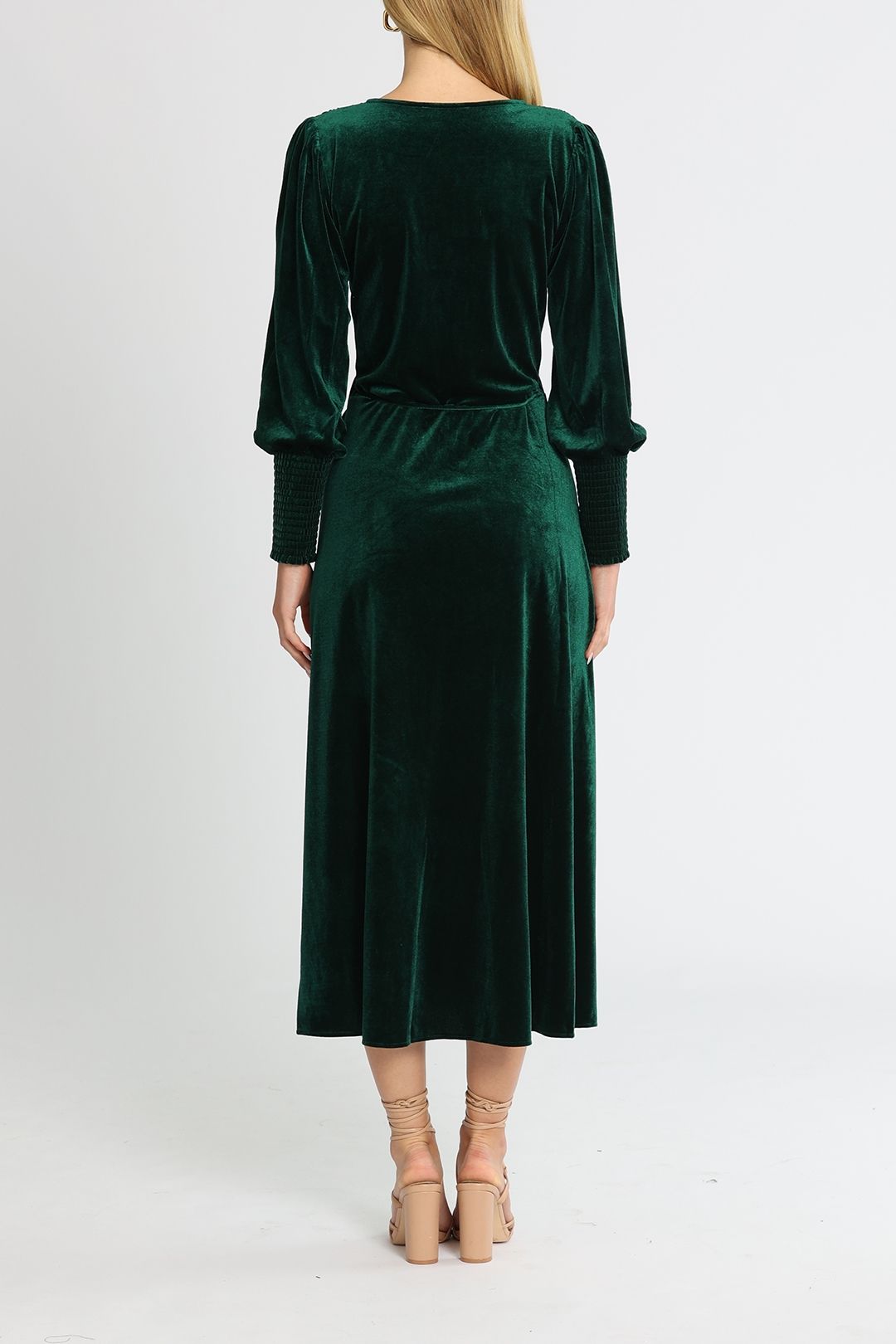 current mood green dress Maureen Light Green Satin High-Neck Draped Maxi Dress – Club L London