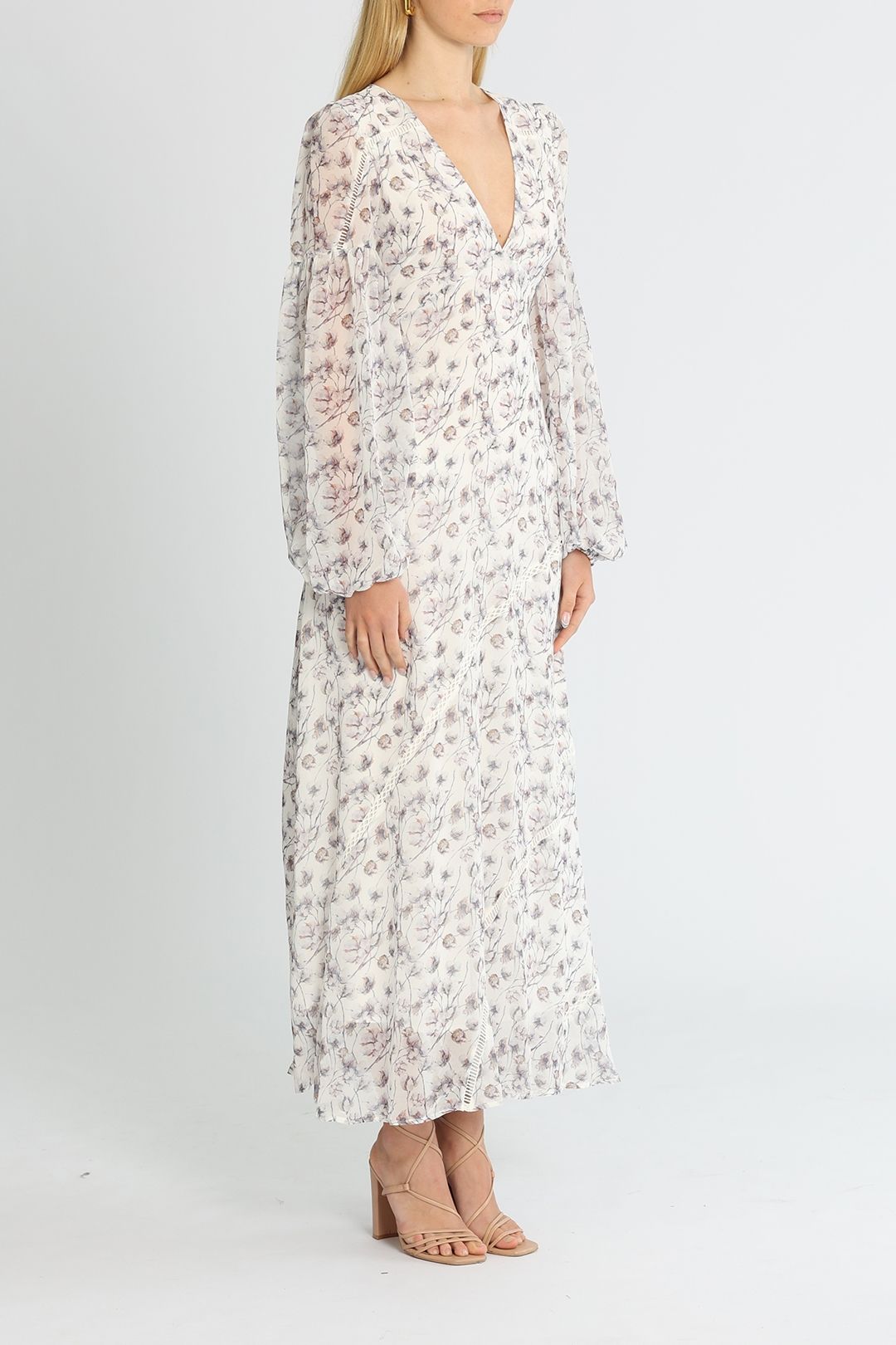 Hire In Your Dreams Maxi Dress White | Belle and Bloom | GlamCorner