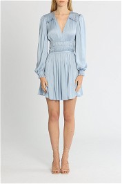 Belle and Bloom Shine Bright Ruched Mini Dress Blue