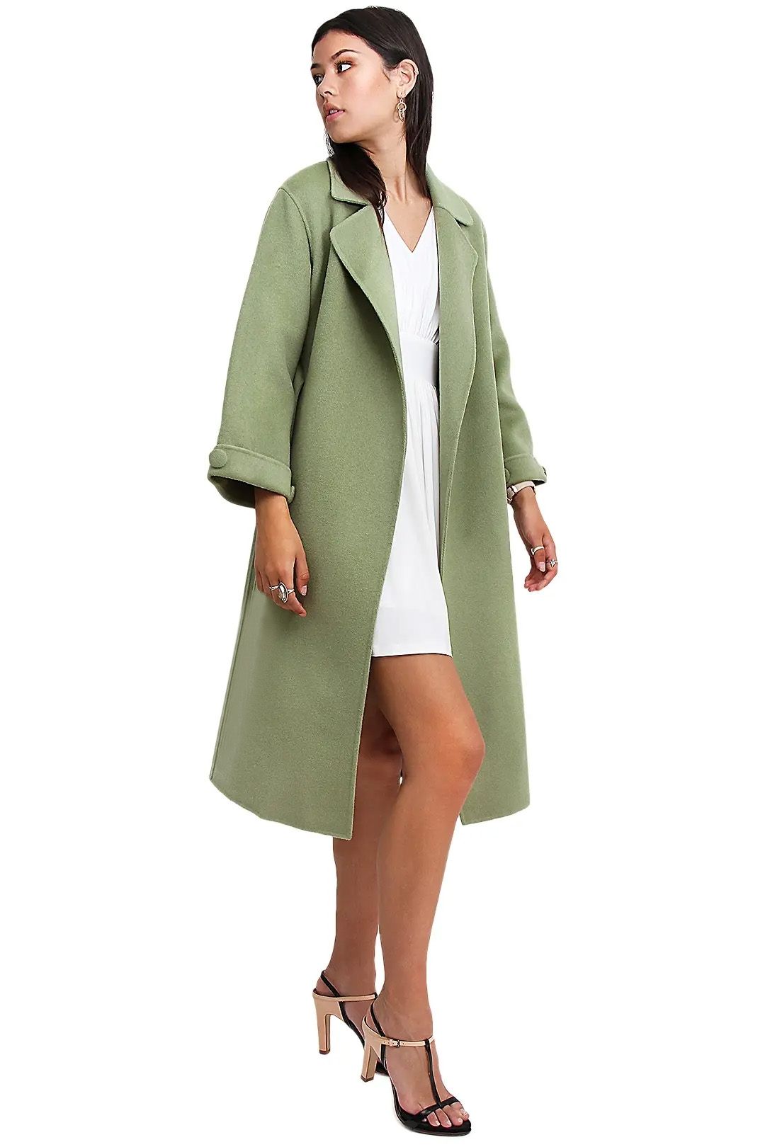 Hire Stay Wild Coat Green Belle and Bloom GlamCorner