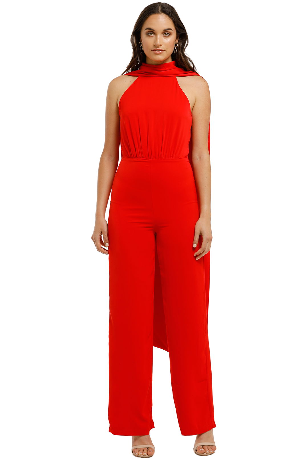 Bianca-and-Bridgett-scarlet-jumpsuit-red-Front