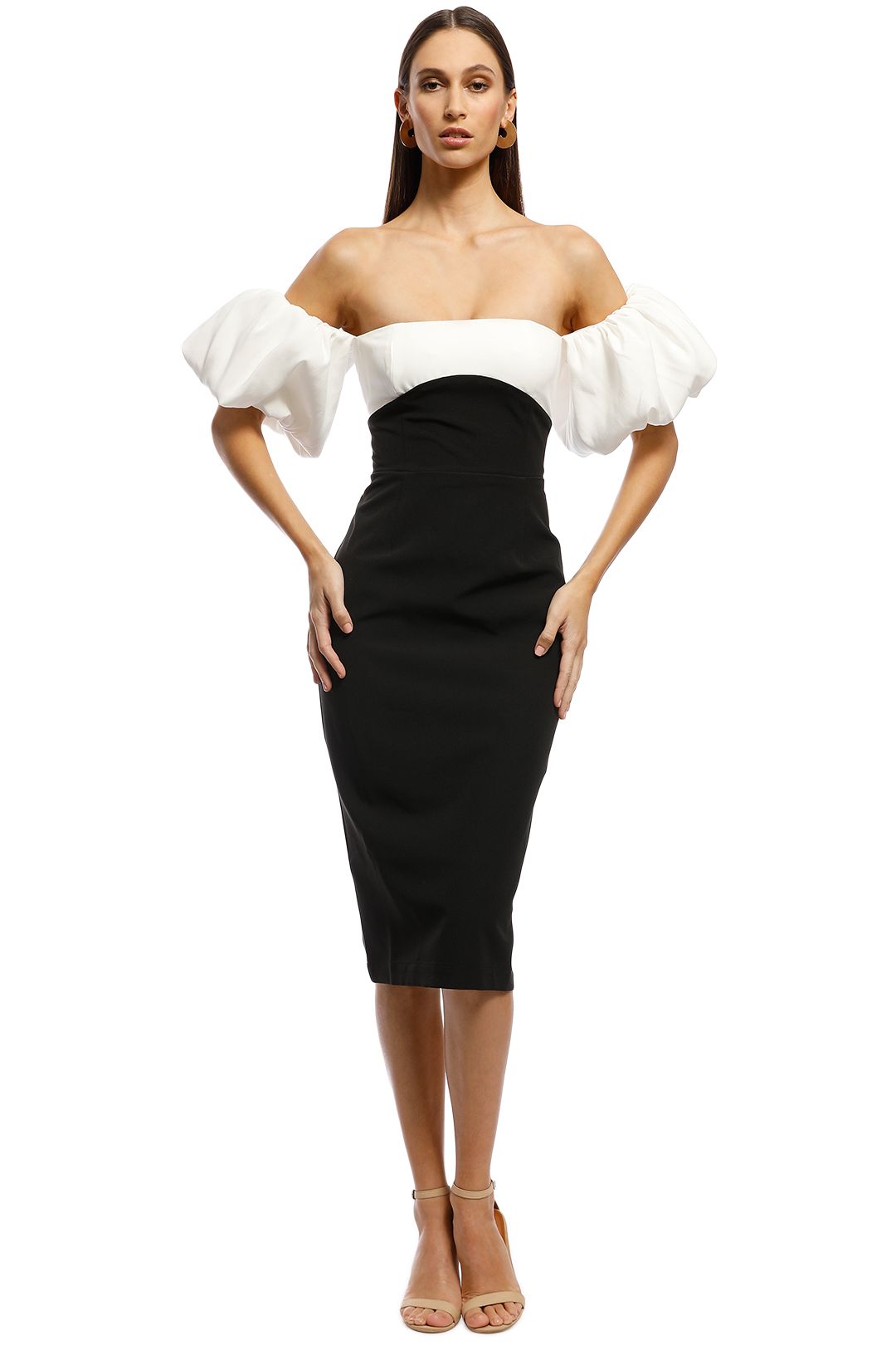 Bianca and Bridgett - Alexa Dress - Black/White - Front