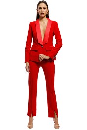 Bianca and Bridgett - Milan Blazer and Pants - Red - Front