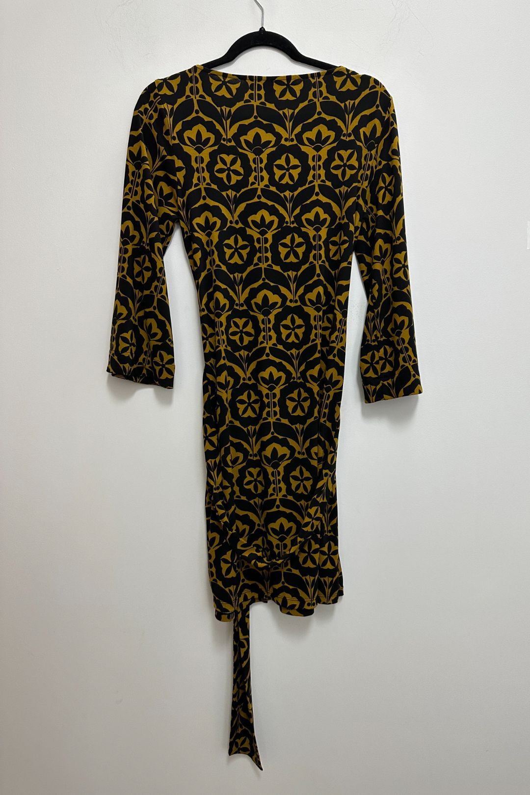 Buy Black and Gold V Neck Jersey Dress Charlie Brown GlamCorner