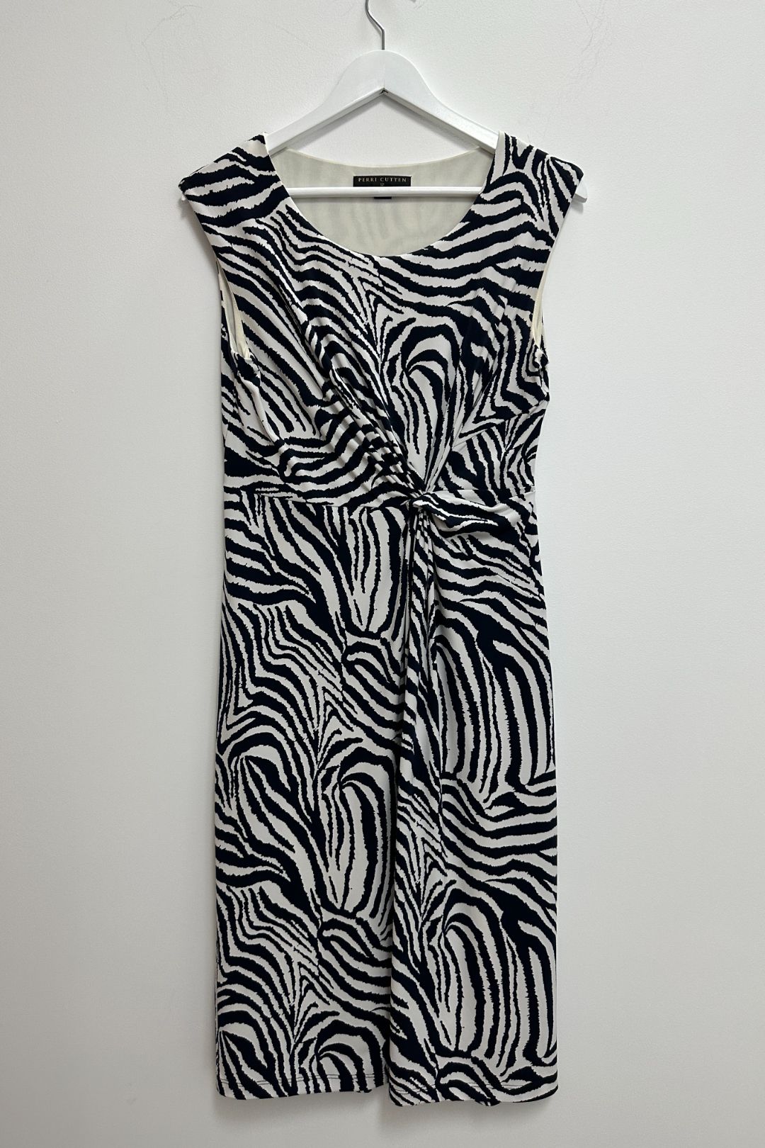 Buy Black And White Animal Print Dress Perri Cutten GlamCorner