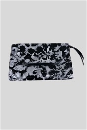 Mimco Black and White Origami Envelope Clutch