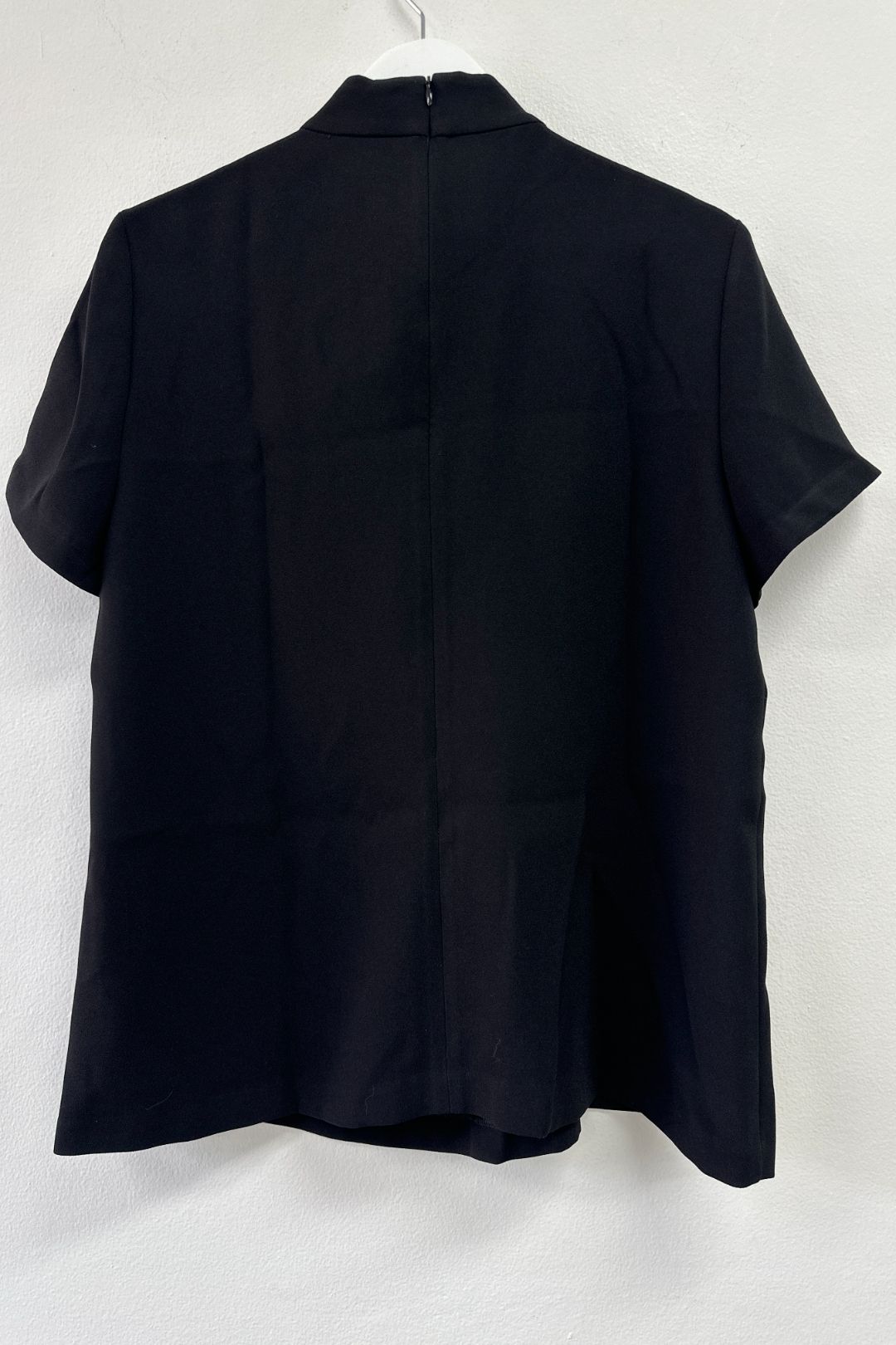 Cue Black Asymmetric Cut Out Short Sleeve Top