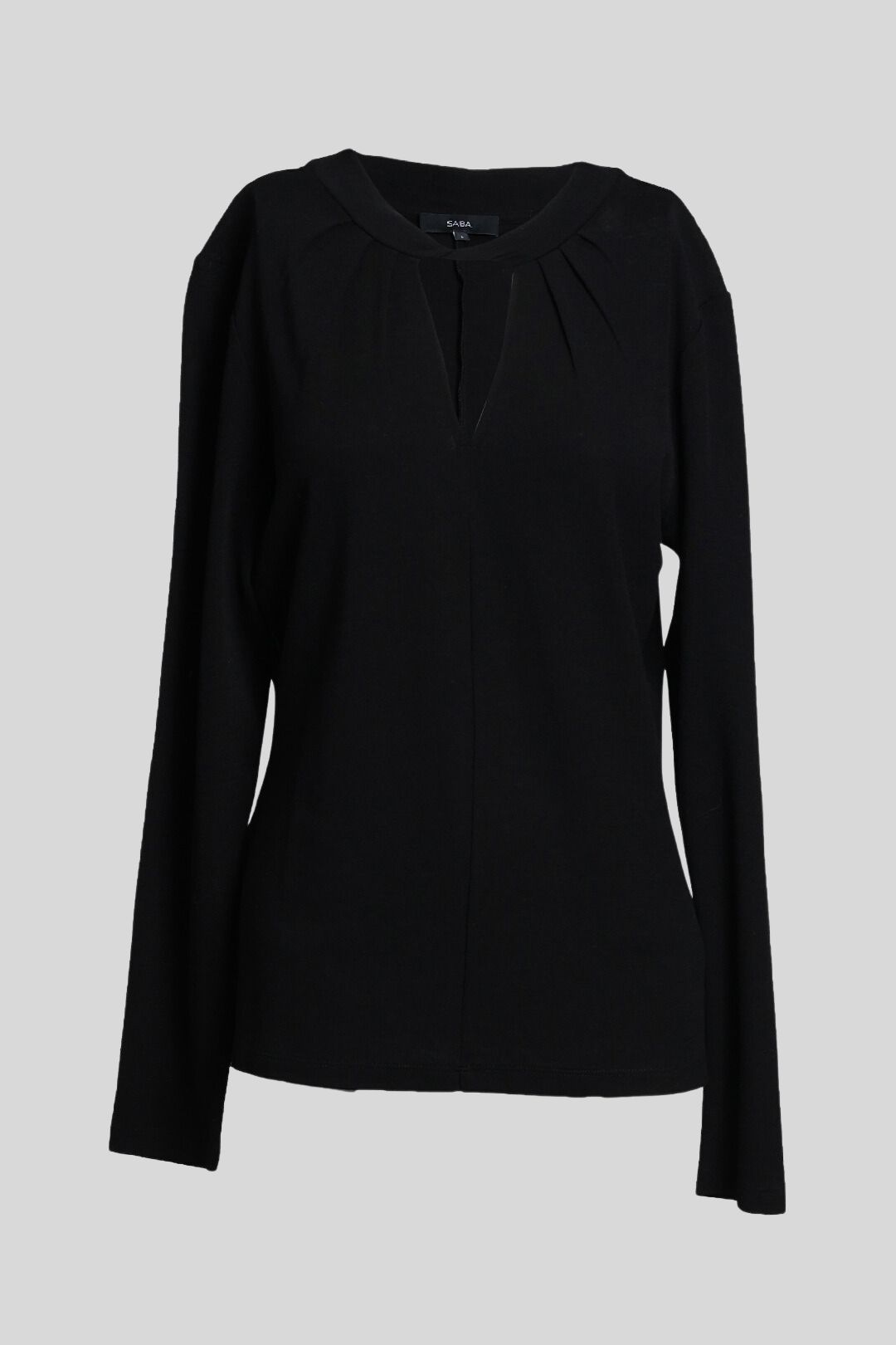 Black Coco Merino Wool Twist Top