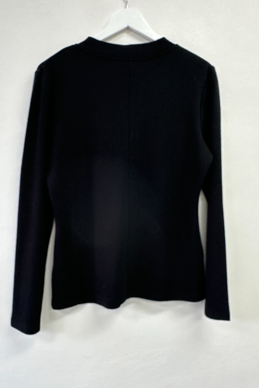 Black Coco Merino Wool Twist Top