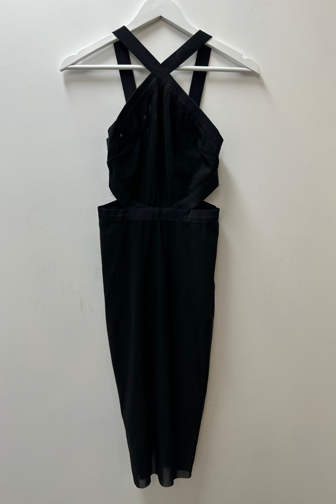 Bec And Bridge Black Halter Bodycon Cutout Dress