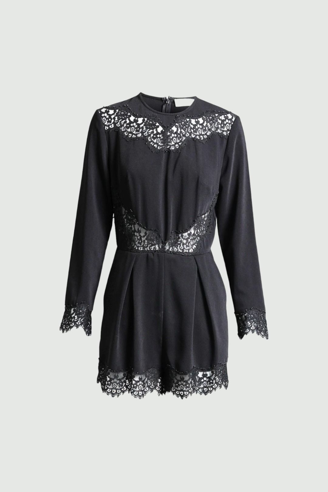 Zimmermann Black Lace Detail Playsuit