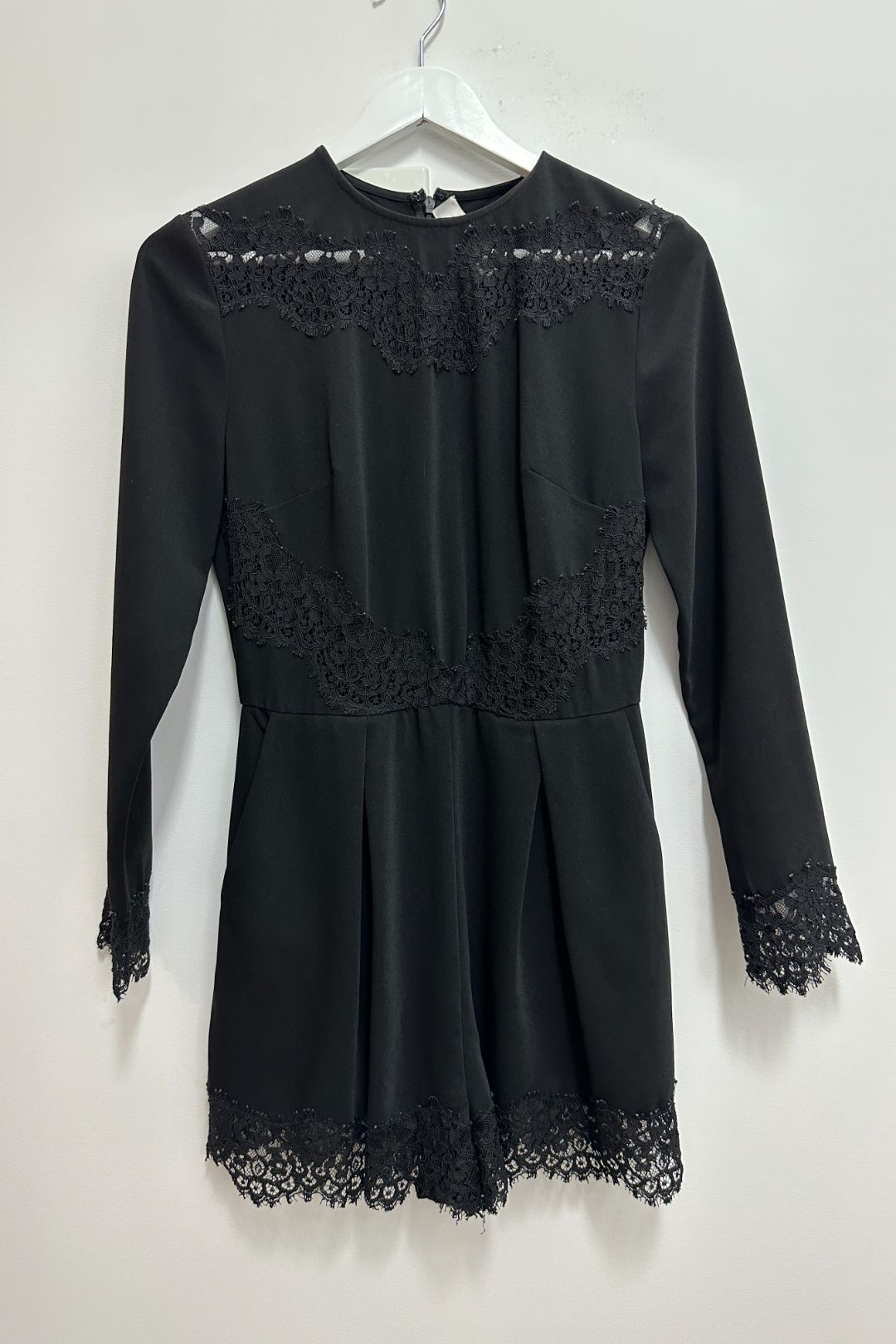 Zimmermann Black Lace Detail Playsuit