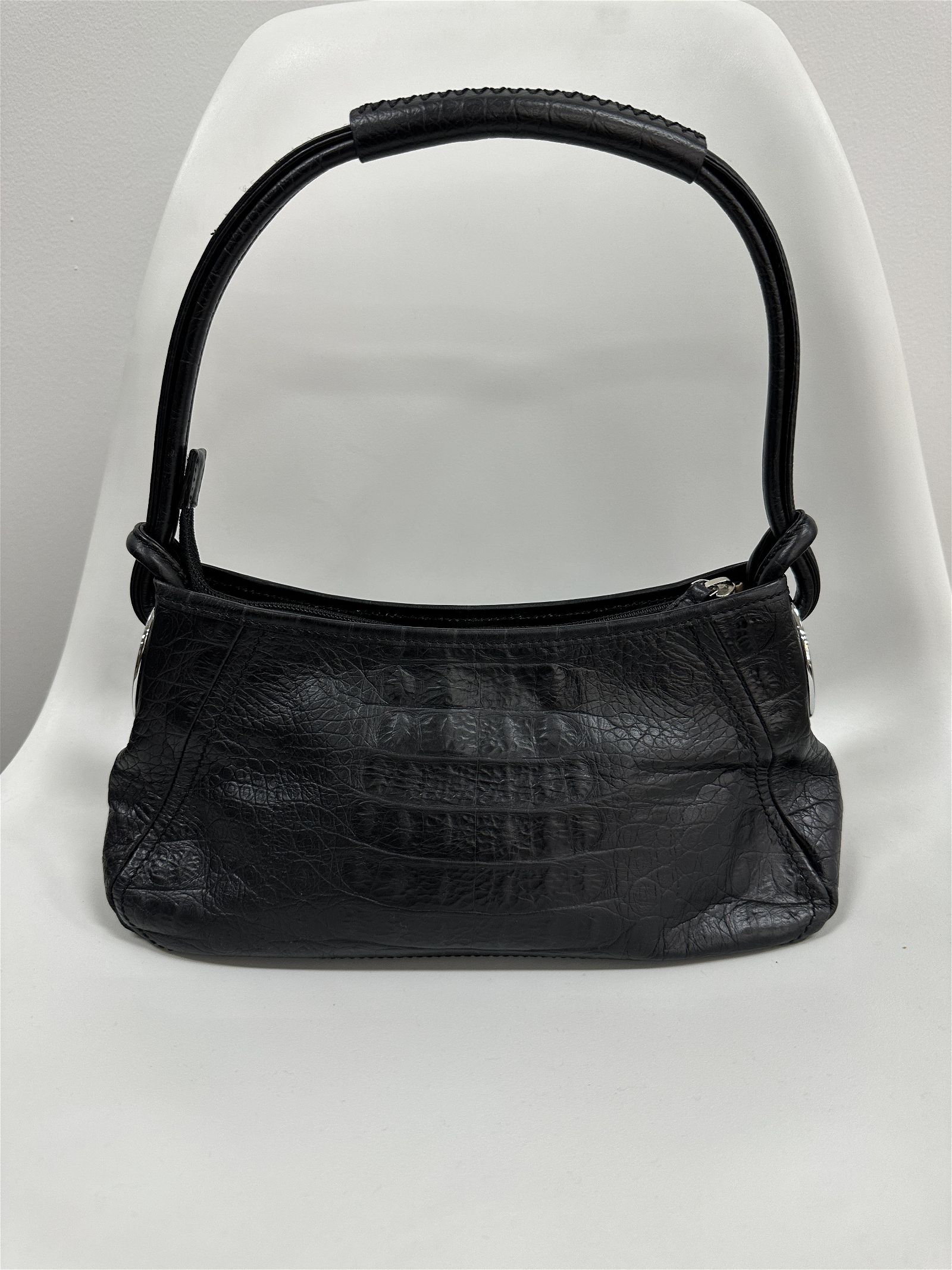 Oroton Black Leather Handbag