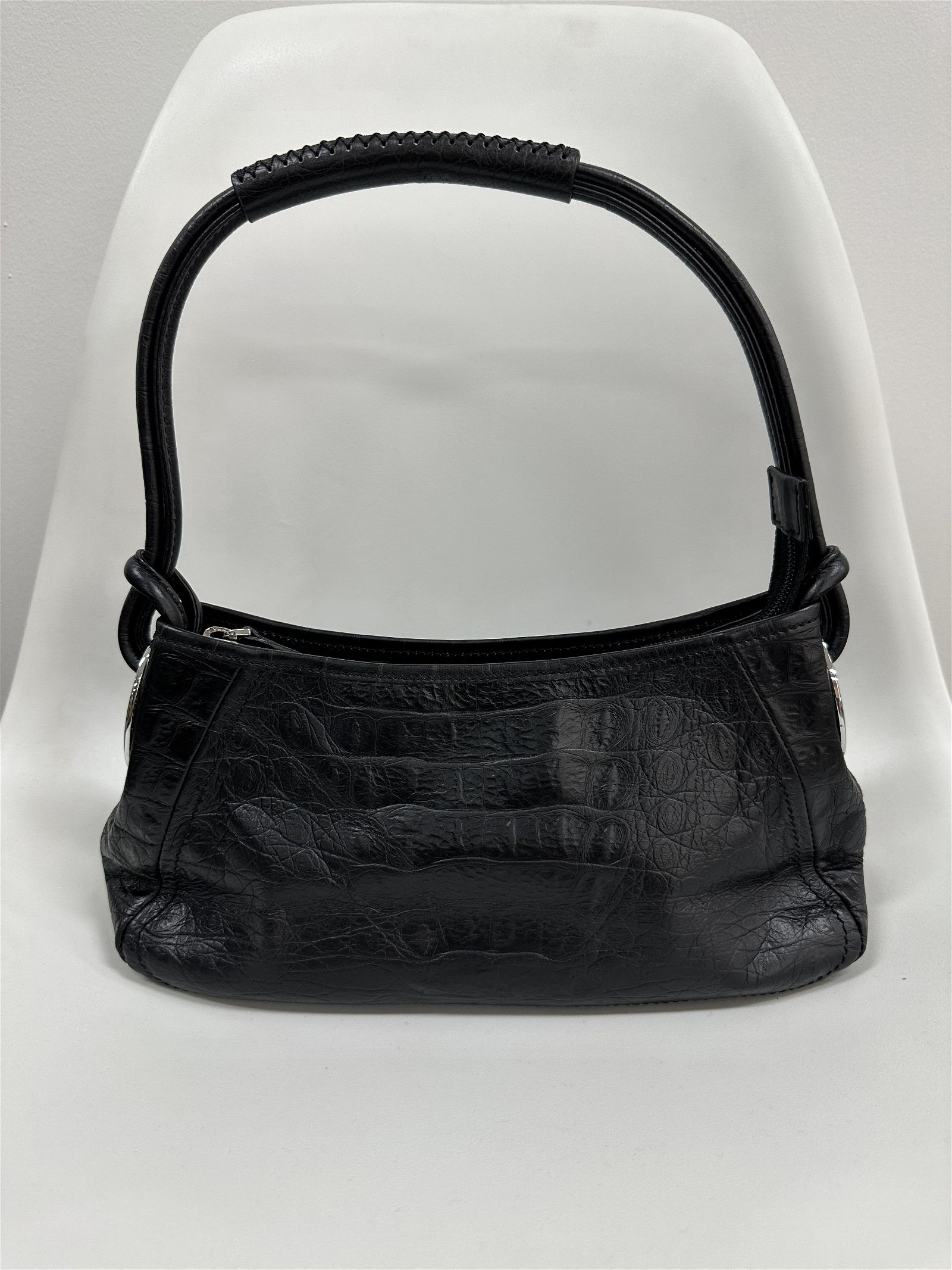 Oroton Black Leather Handbag