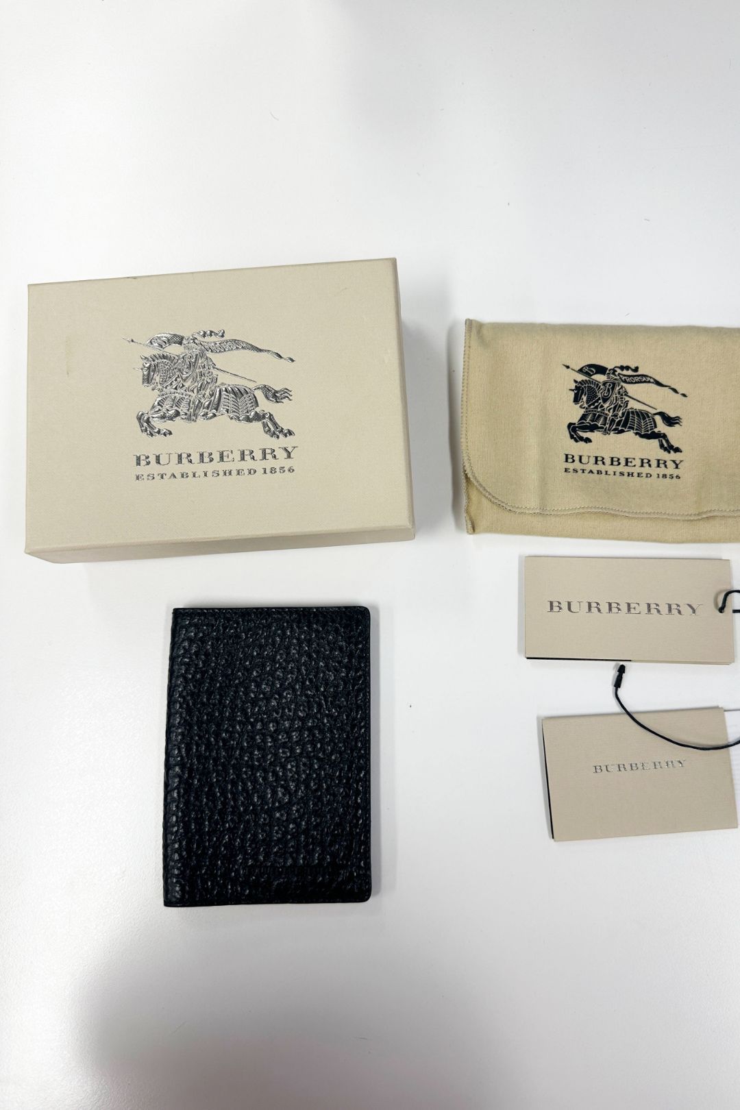 Buy Black Leather Passport Cover Burberry GlamCorner