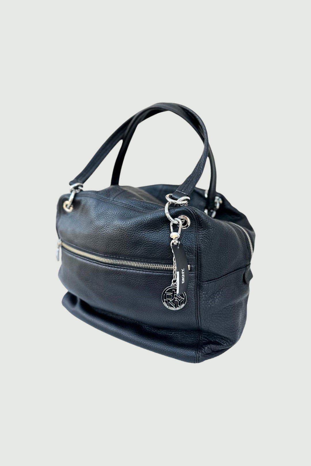 DKNY  Black Leather Shoulder Bag