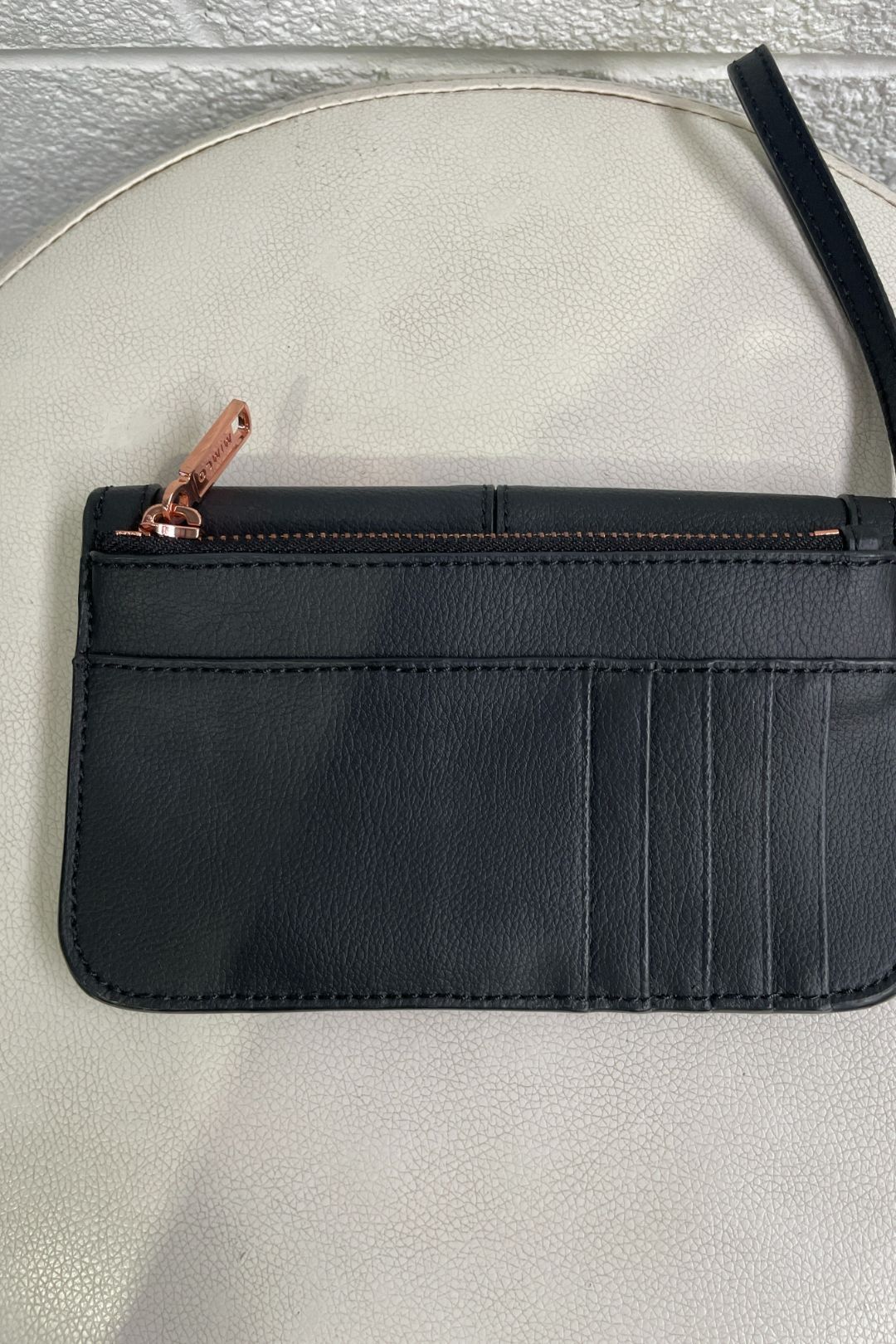 Buy Black Leather Tech Wallet Mimco GlamCorner