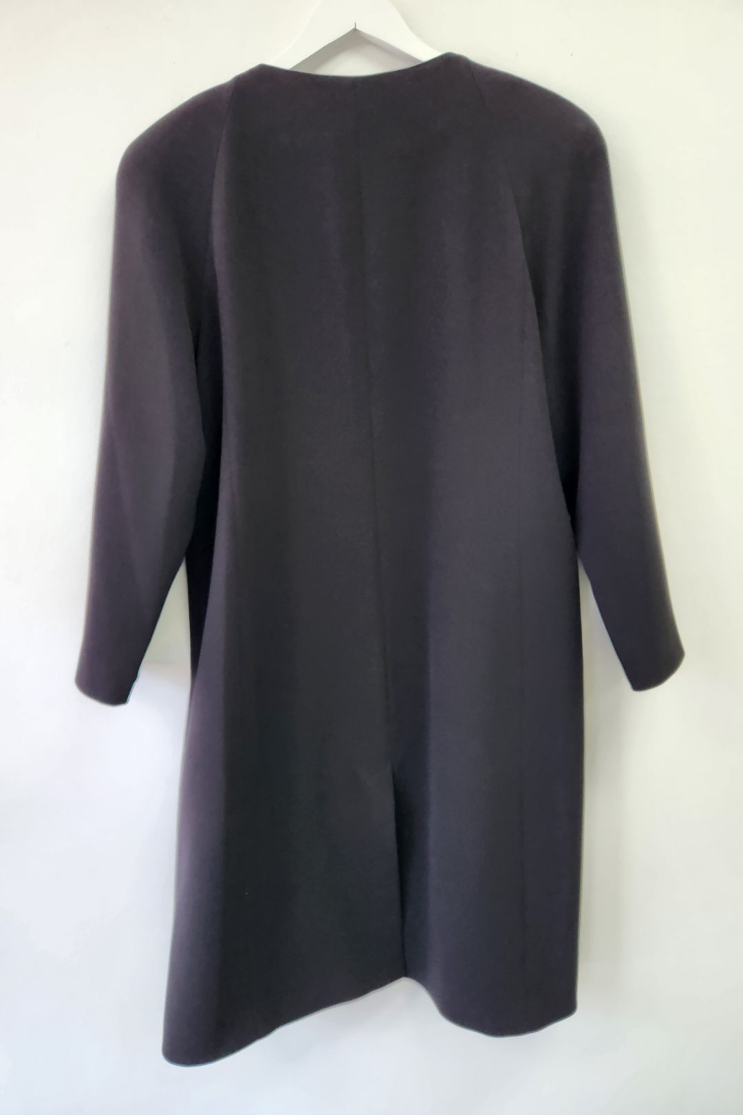 Black Round Collarless Neckline Ellis Jacket