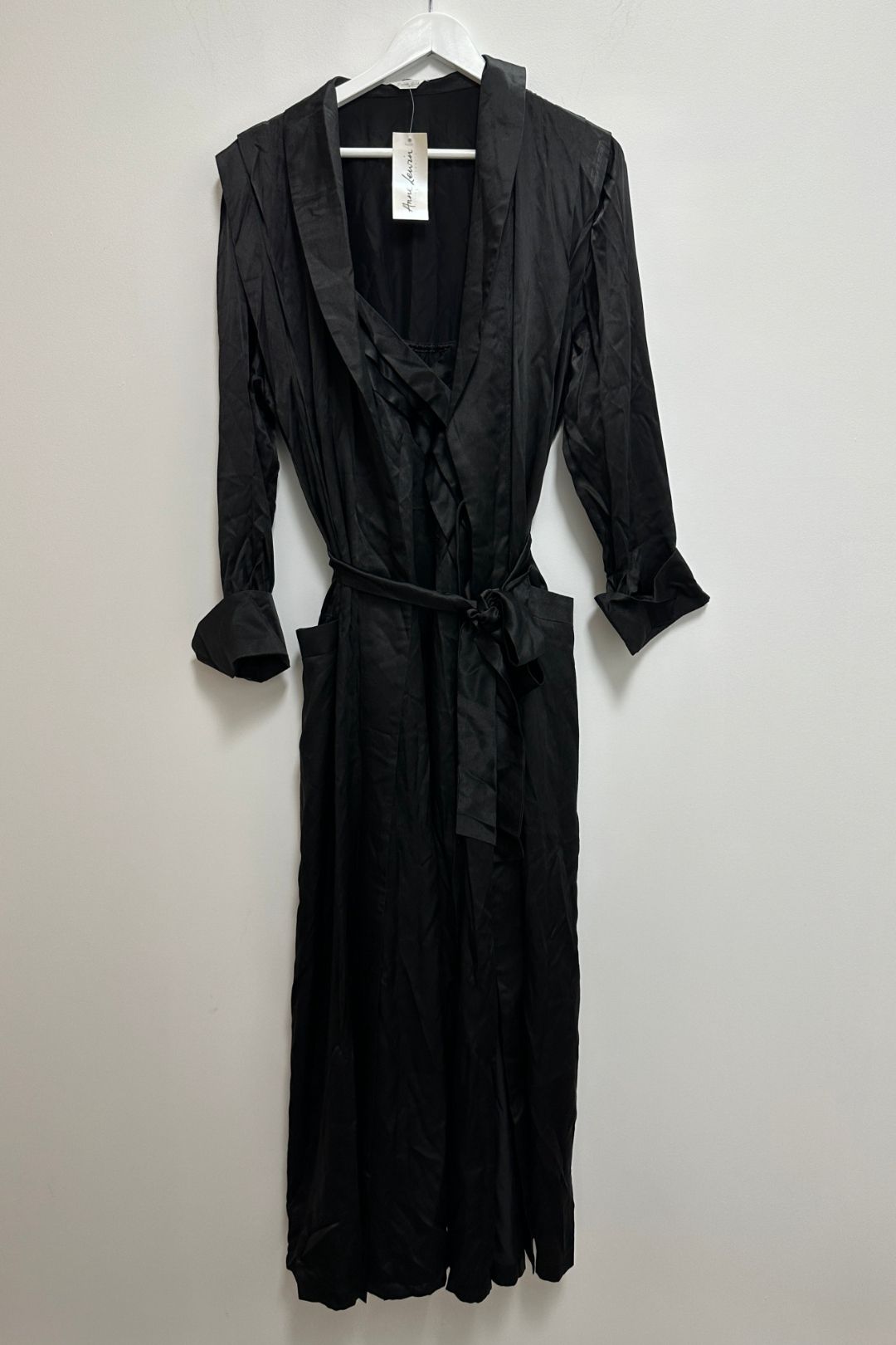 Buy Black Silk Negligee and Nightie Matching Set | Anne Lewin | GlamCorner