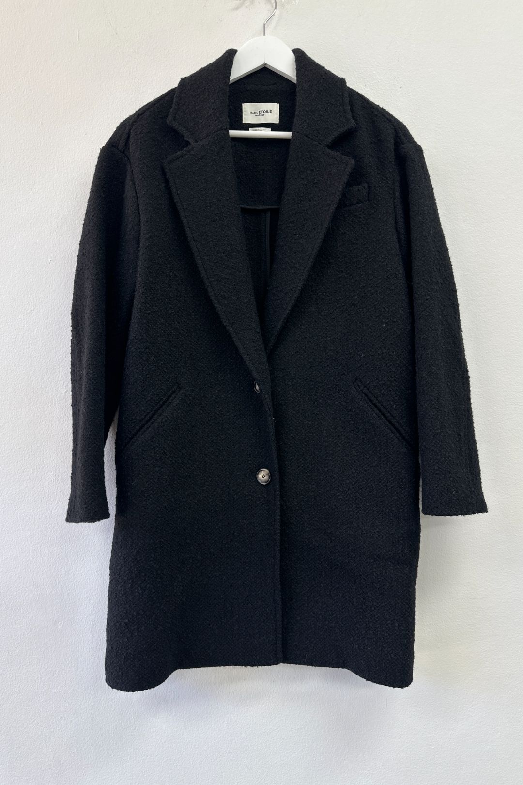 Isabel Marant Black Single-breasted Tailored Coat