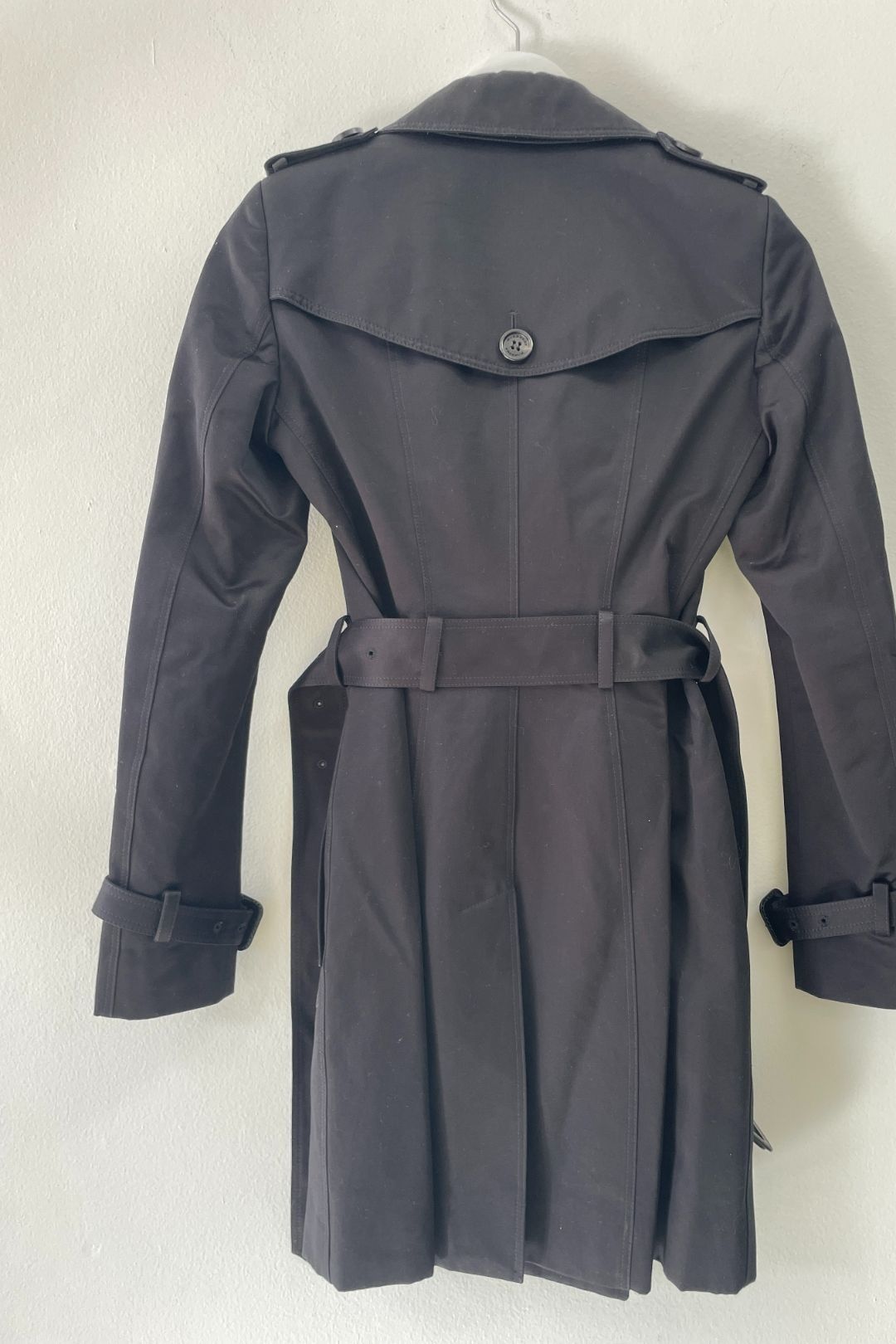 Burberry - Black Double Button Trench Coat
