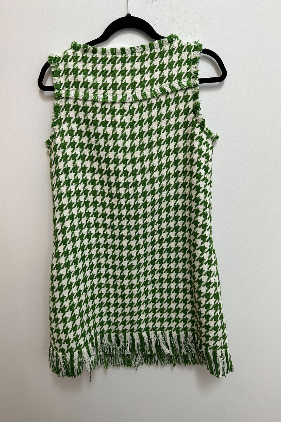 LEO LIN Blair Tweed Mini Dress in Green