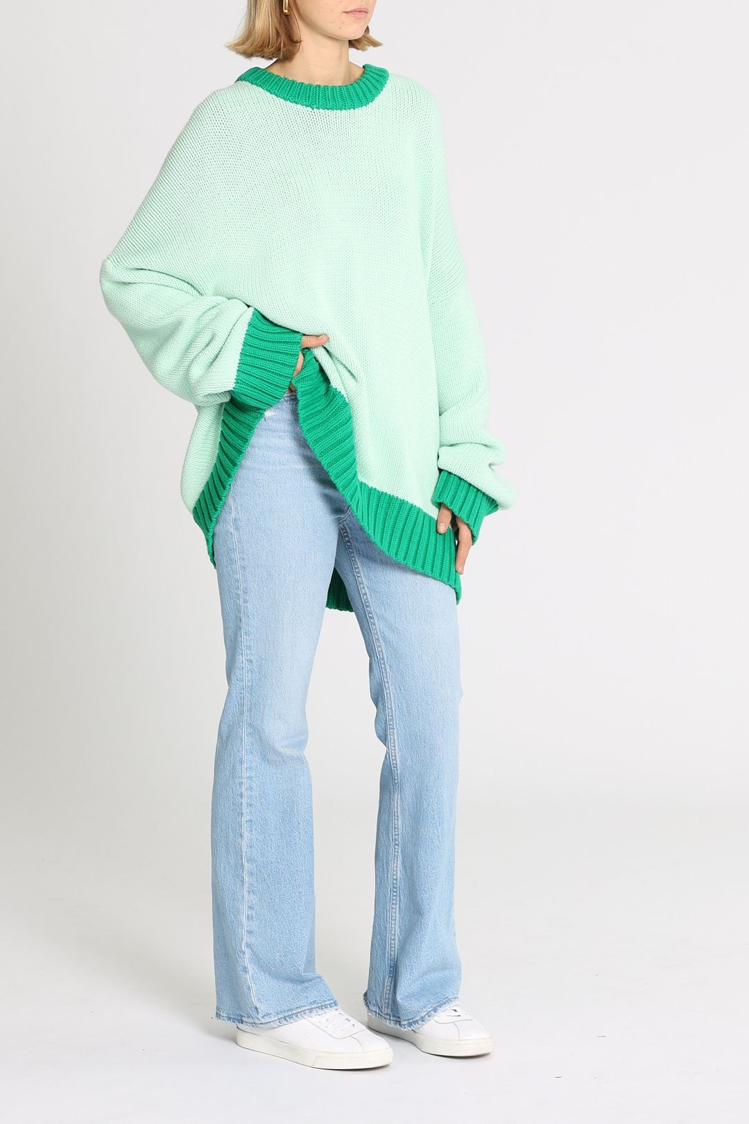 Blanca Chambord Knit Green Relaxed Fit