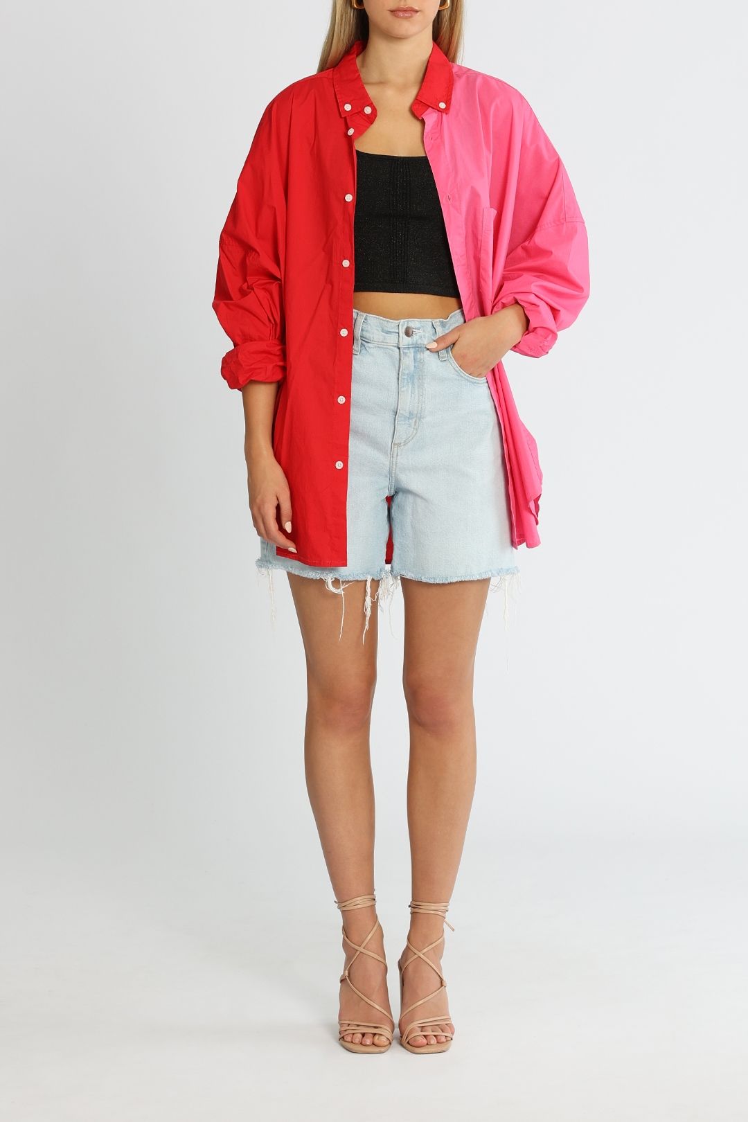 Blanca Henrietta Shirt Pink Red