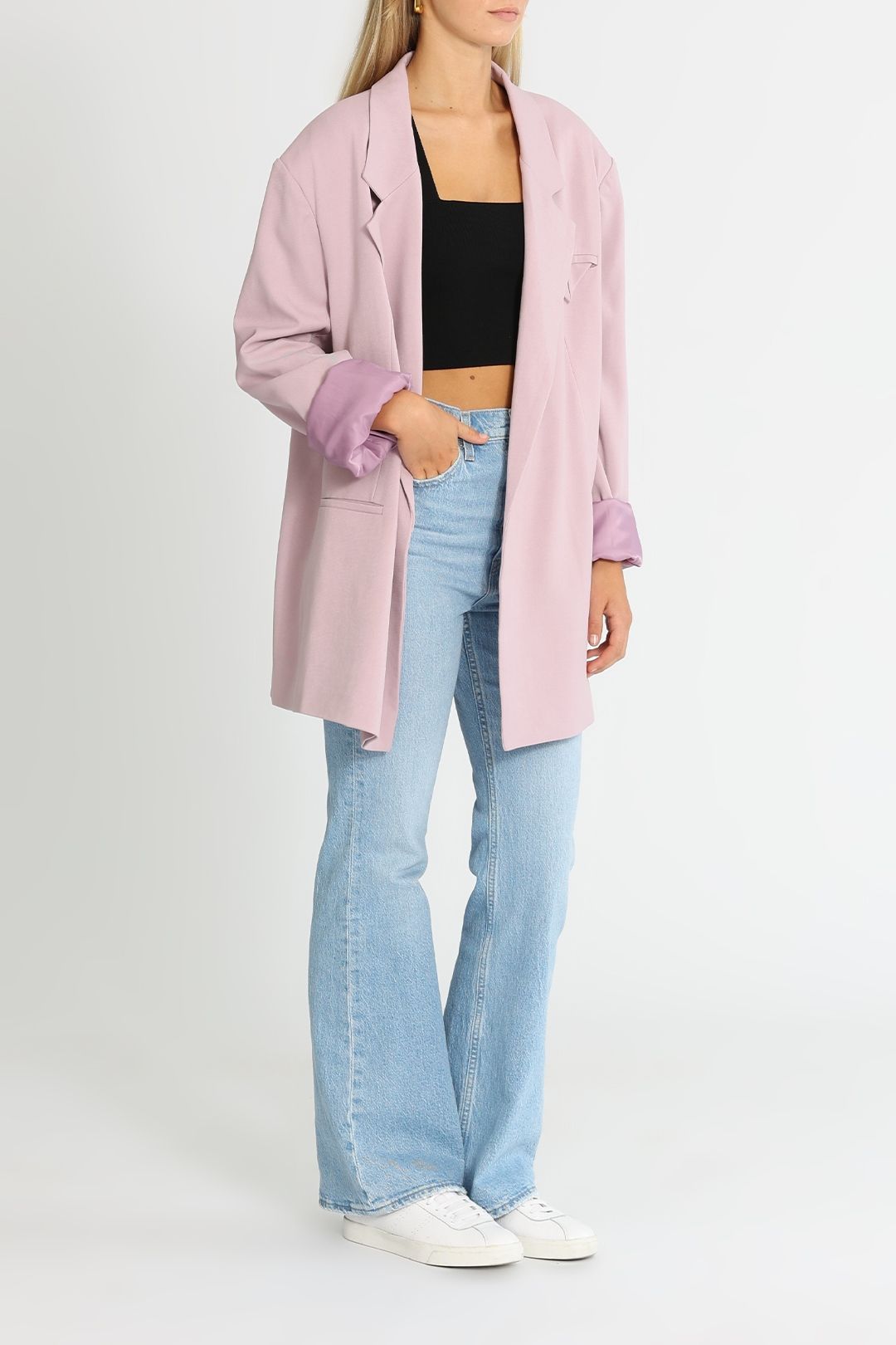 Blanca Samantha Blazer in Lilac Relaxed Fit