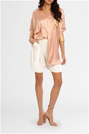 Tabby Shirt blanca print